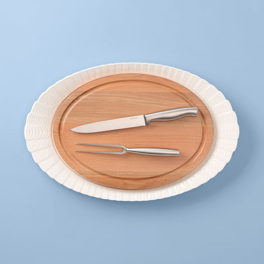Harvest 4-Piece Turkey Platter & Carving Set