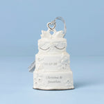 Personalized Celebrate Love Wedding Cake Ornament