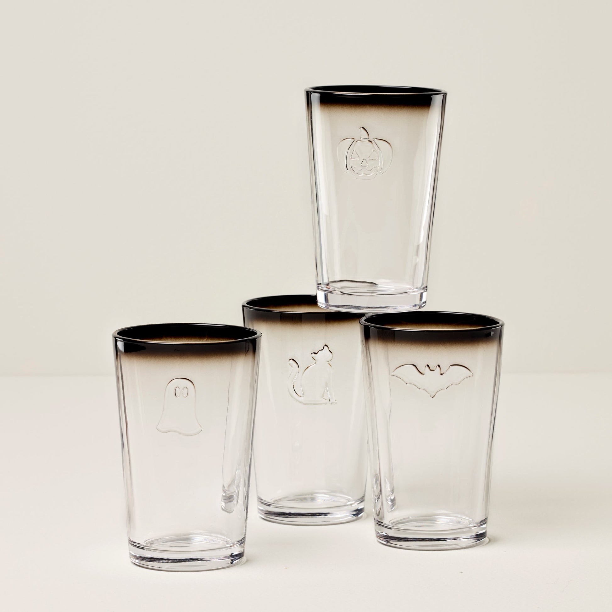 Halloween Embossed Tumbler, Set of 4