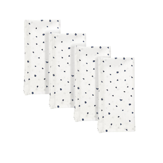 Blue Bay Dot Dinner Napkins, Set of 4