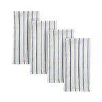 Blue Bay Stripe Dinner Napkins, Set of 4