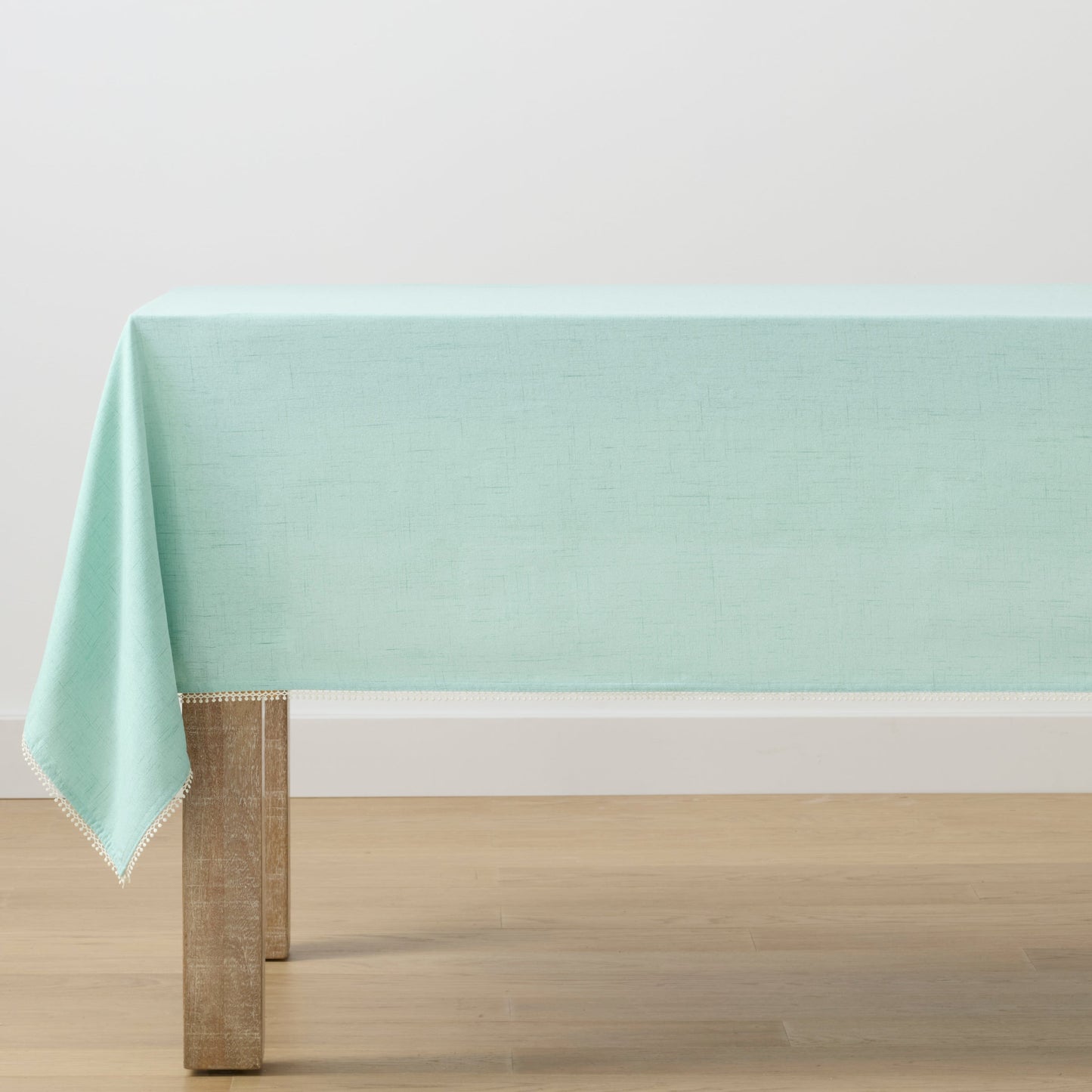 French Perle Solid Ice Blue 60x120 Tablecloth
