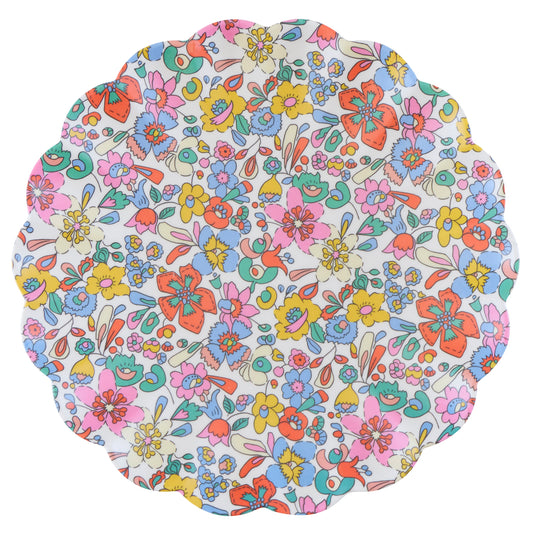 Meri Meri x Liberty Garden Party Large Plates, Set of 6