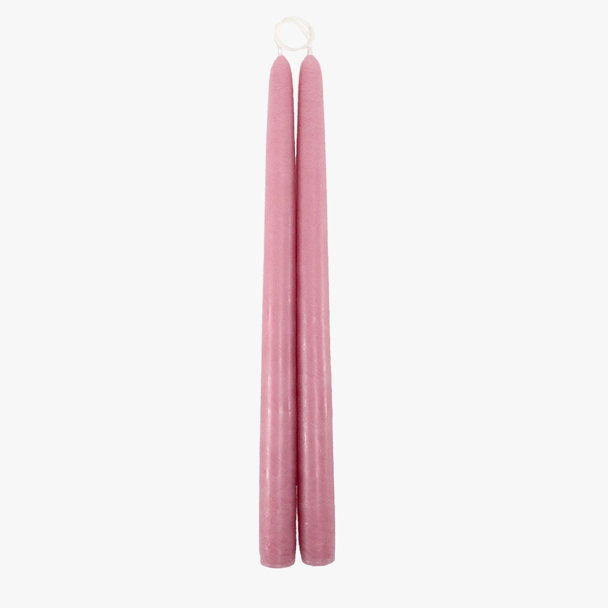 Dripless Vintage Rose 12" Taper Candles, Set of 2