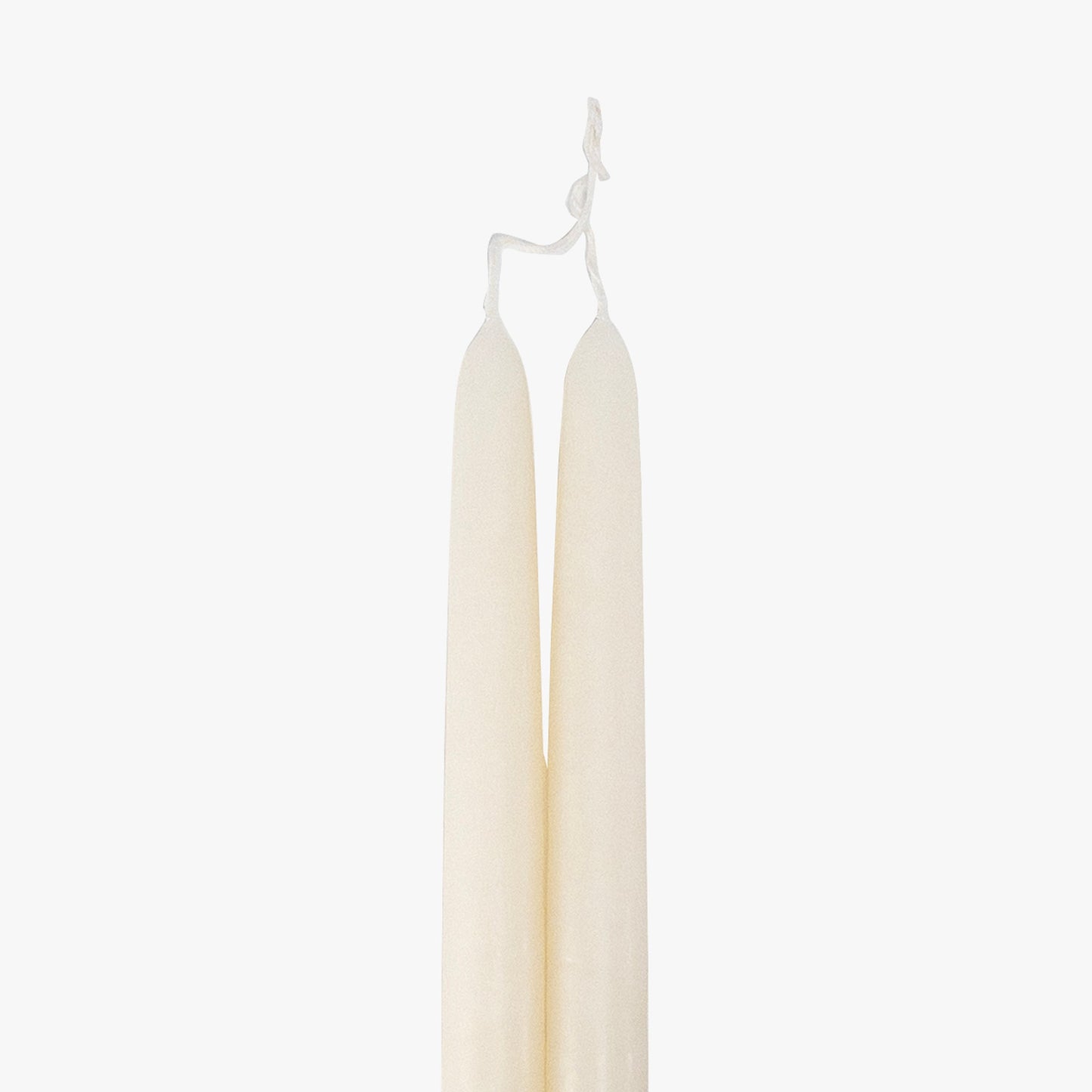 Dripless White 12" Taper Candles, Set of 2