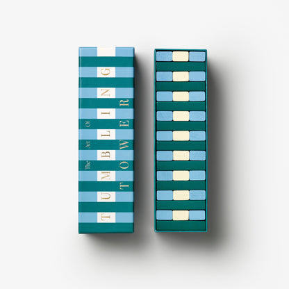Blue Tumbling Tower Game