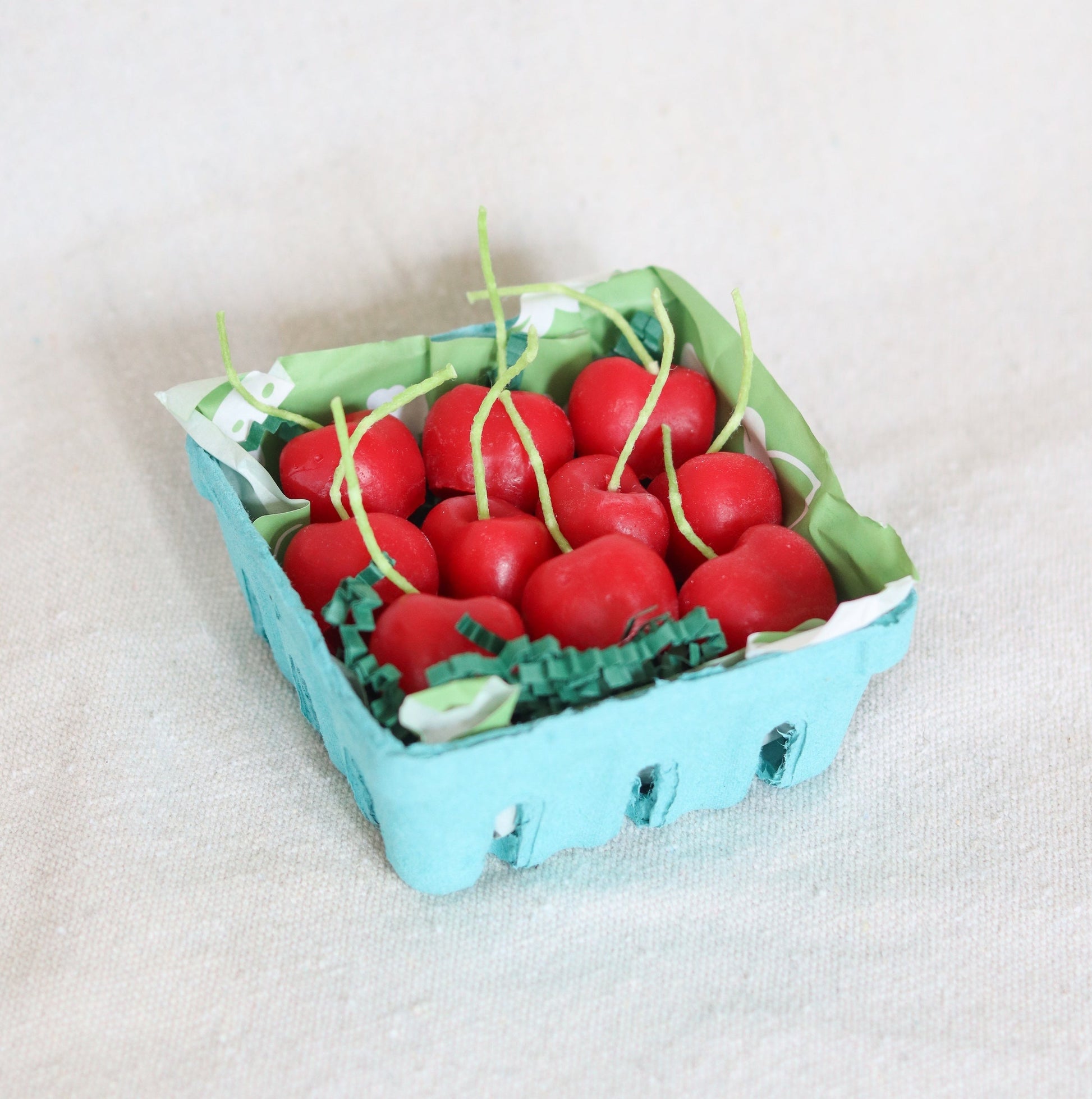 Cherry Beeswax Birthday Candles