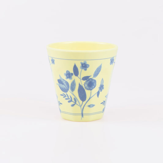 Vintage Botanical Reusable Cups, Set of 4