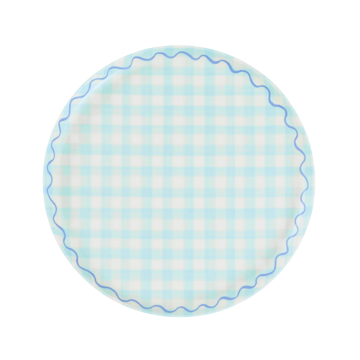 Gingham Reusable Small Plates