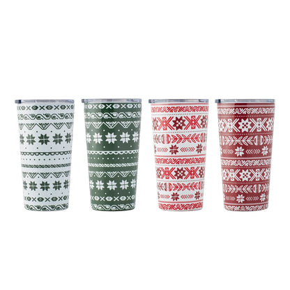 Fair Isle Highballs, Set of 4