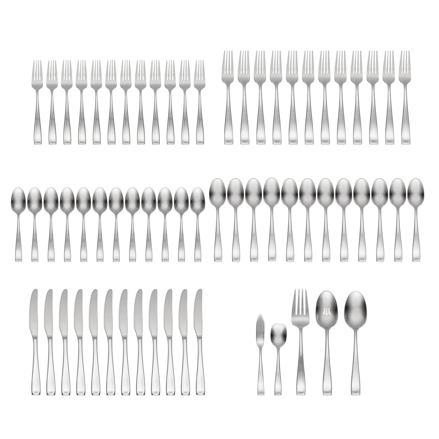 Moda Satin 65-Piece Flatware Set