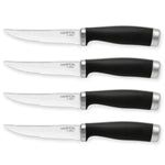 Epicure Black Steak Knives, Set of 4