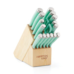 Epicure Pistachio 17-Piece Cutlery Block Set