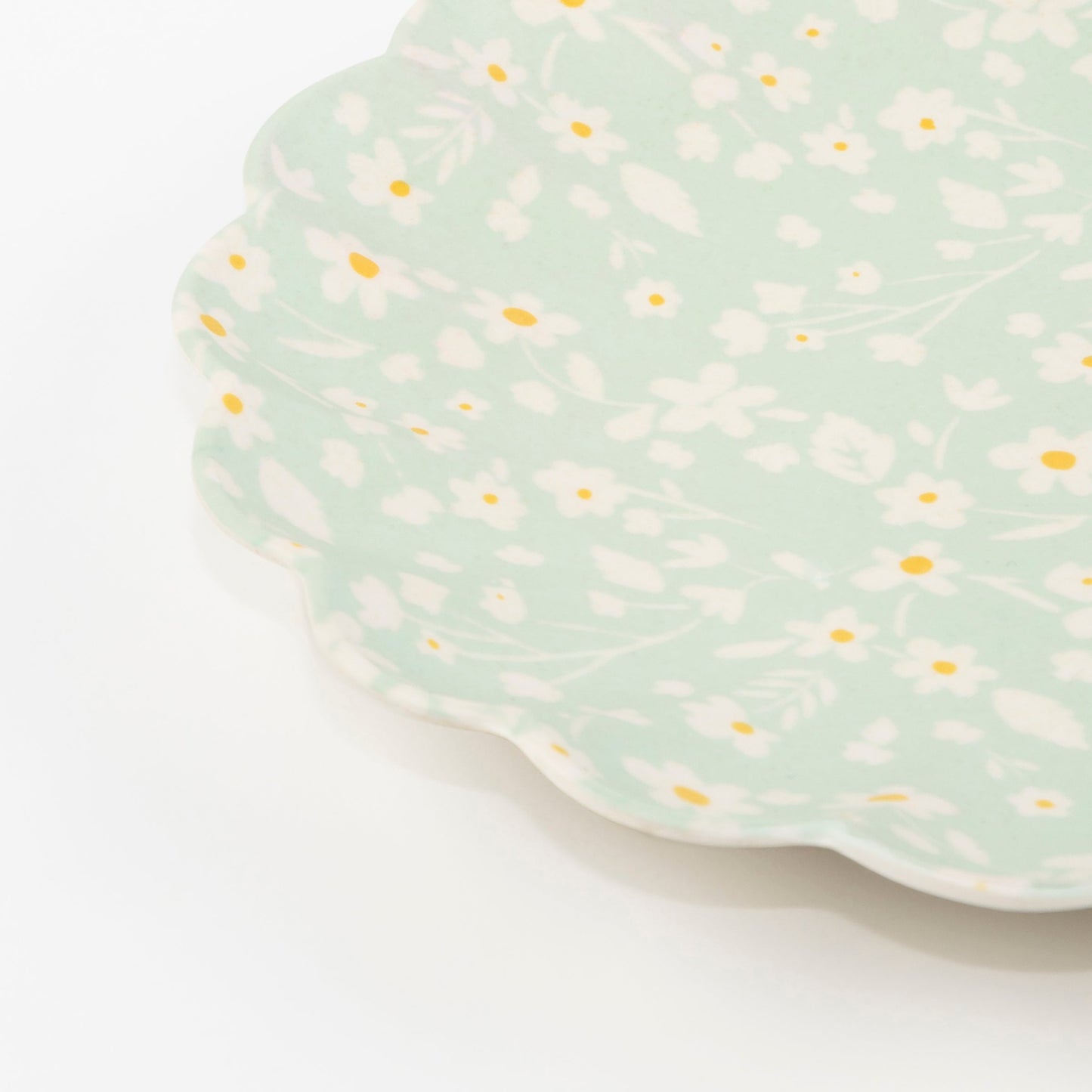 Floral Assorted Bamboo Large Plates, Set of 6