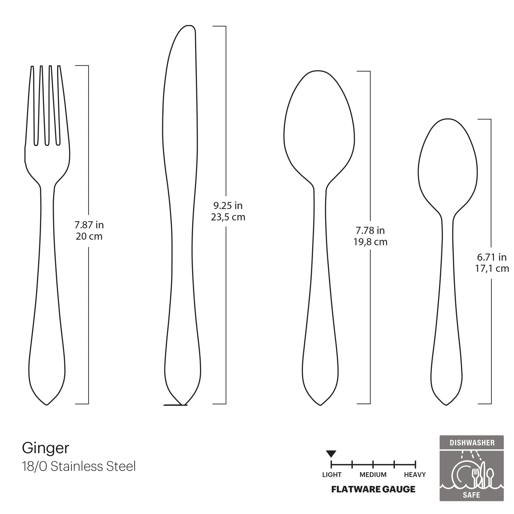 Ginger Mirror 16-Piece Flatware Set