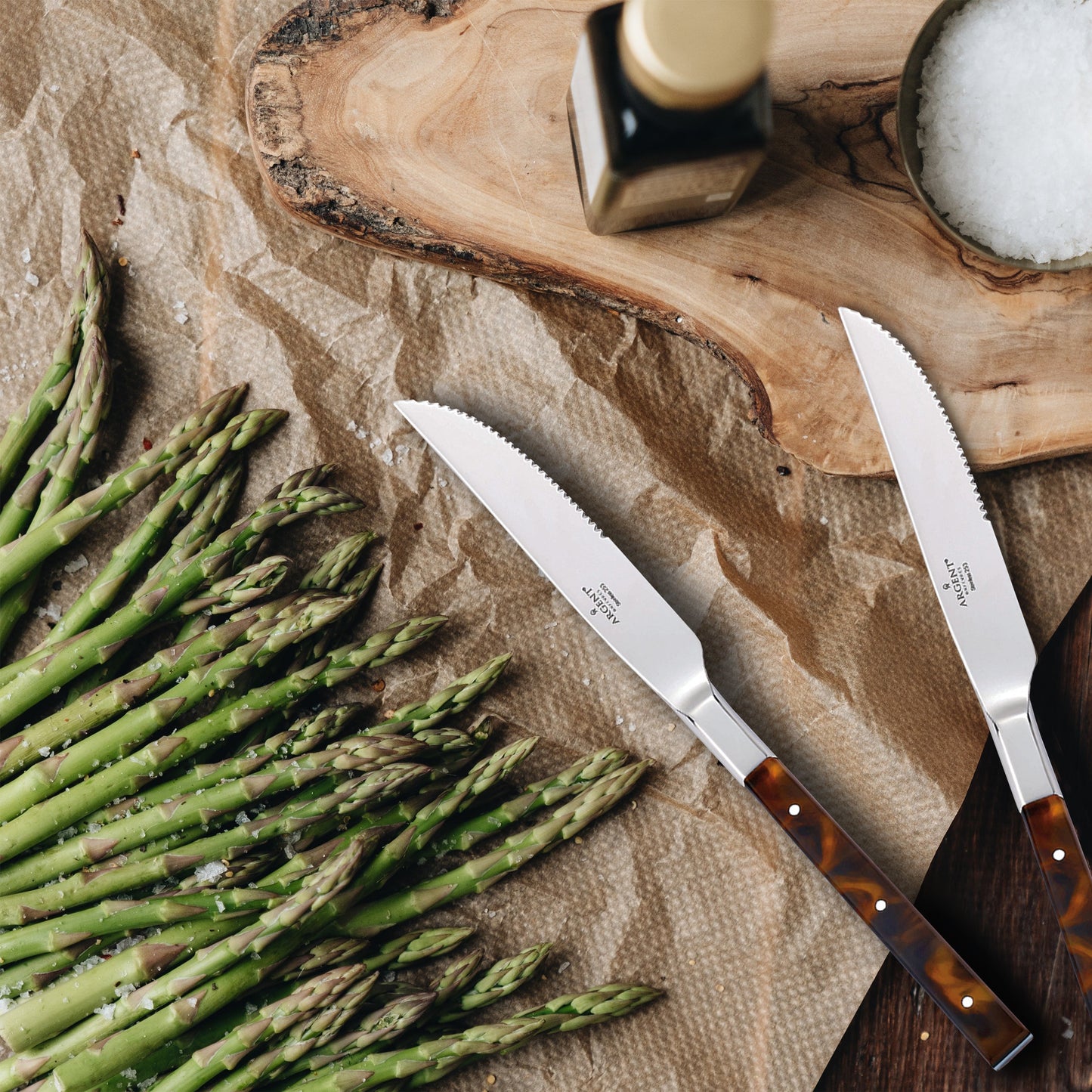 Tortoise Steak Knives, Set of 4