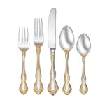 Golden Mandolina 45-Piece Flatware Set