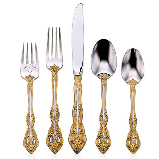 Golden Michelangelo 20-Piece Flatware Set